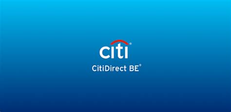 Citi CitiDirect® BE